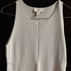 LOFT Metallic Silver Tank Top size medium